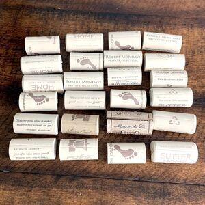 24 Handmade Cork Place Card Holders for Wedding or Dinner Party